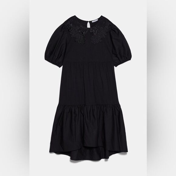 ZARA Embroidered Collar Dress - S - Picture 1 of 2